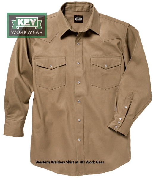 (image for) Key Western Non-Rated Pearl Snap Welders Shirt 519